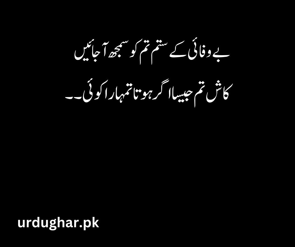 bewafa poetry in urdu 2 lines sms