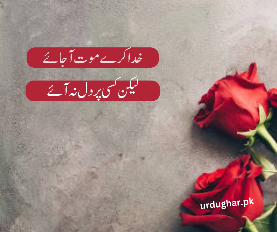 Death poetry in urdu 2lines 