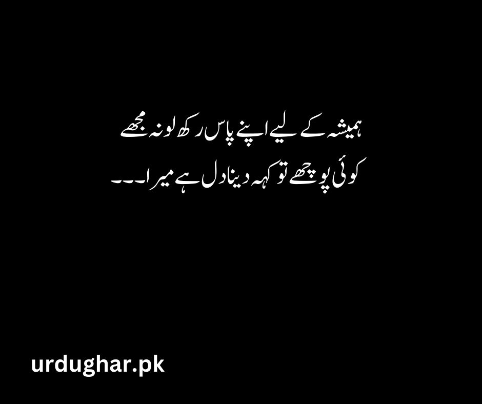 love quotes urdu text