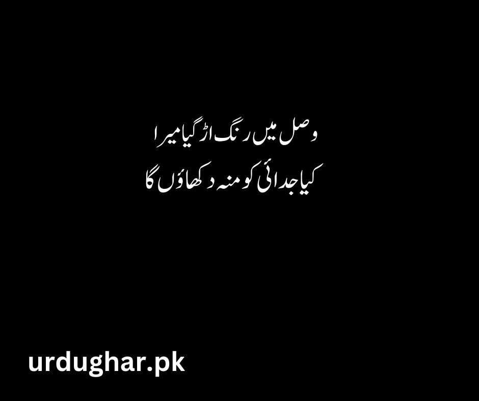 tanhai judai shayari sad poetry in urdu 2 lines