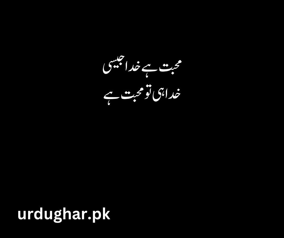 deep aesthetic poetry in urdu