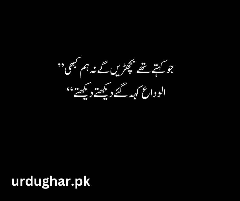 sad alvida poetry in urdu
