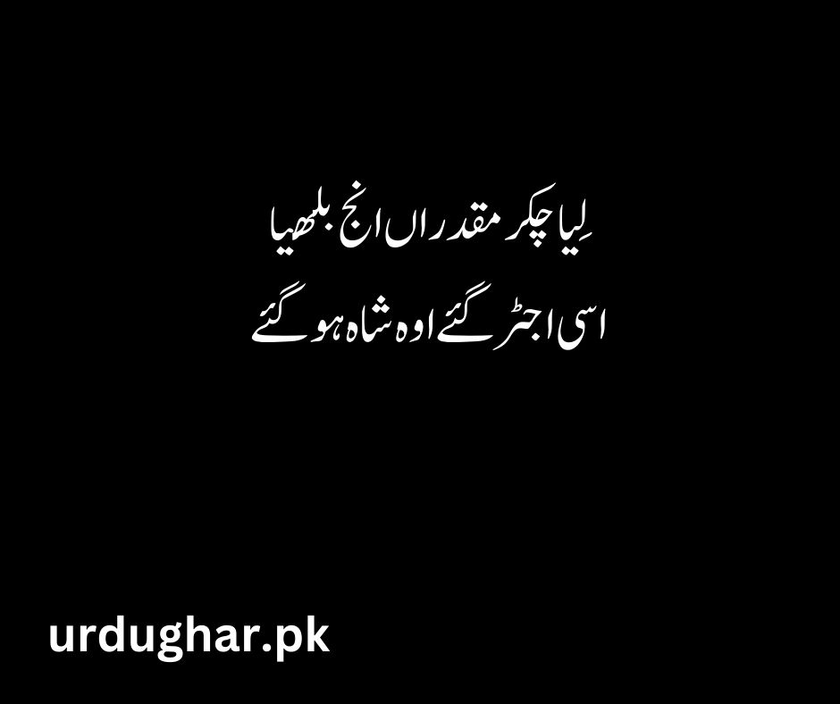 bulleh shah poetry in urdu text